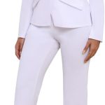 Women's Business 2 Piece Blazer Sets Casual Long Sleeve Open Front Blazer Jackets and Pencil Pant Suits