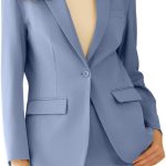 Women's Professional Suit 2 Piece Slim Fit Outfit Business Office Work Tuxedo Blazer Pants Suits