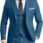 Men's Suit 3 Pieces Slim Fit Formal Business Wedding 2 Buttons Blazer Vest Pants Set Tuxedo