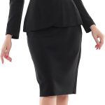 Women's Formal Office Business Work Jacket Skirt Suit Set