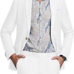 Men's Suit Tencel Linen Two Piece Slim Fit Summer Grooms Wedding Prom Dress Tuxedo Suits for Men Blazer Pants Set